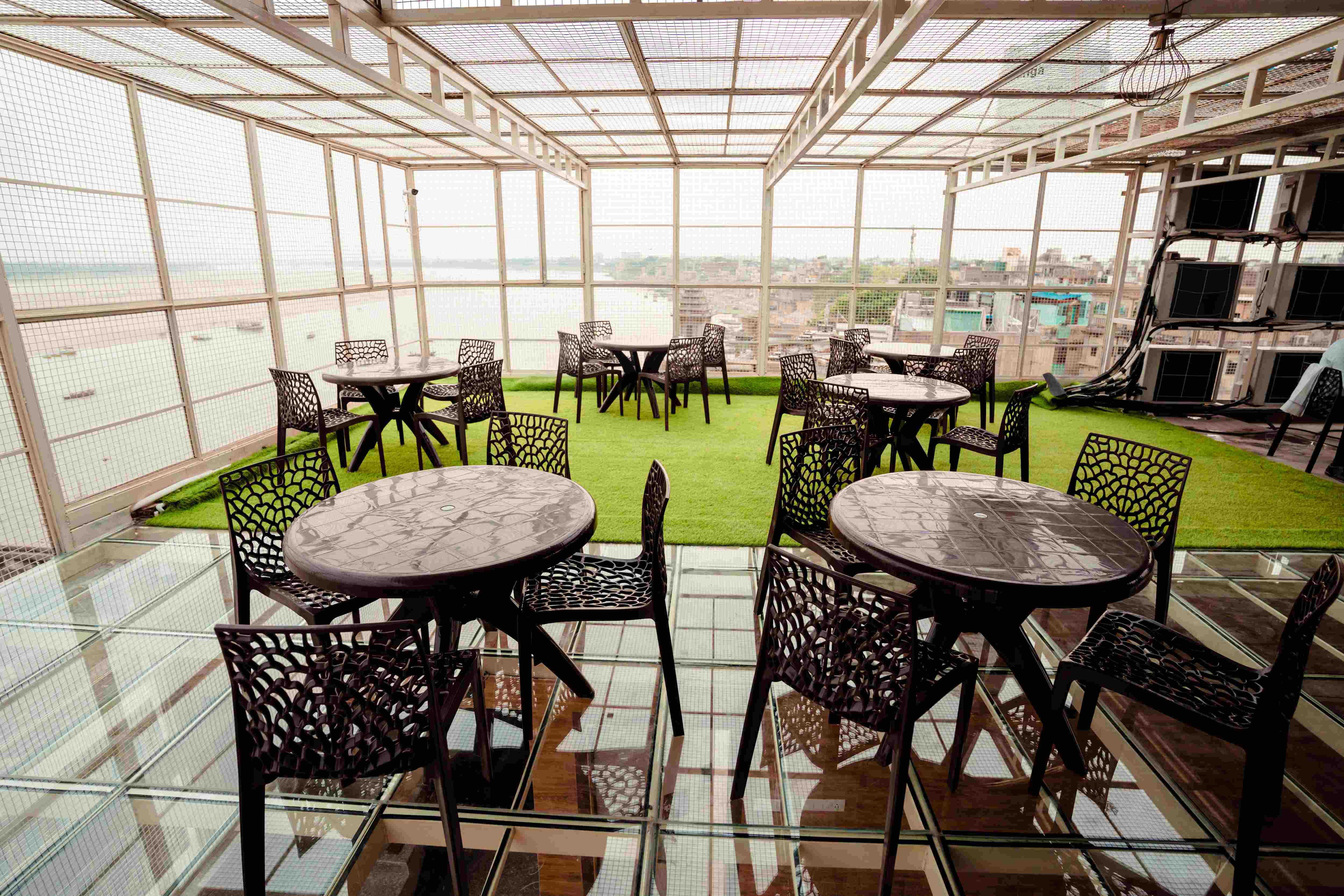 Hotel JSR Ganga Varanasi [Elegant Dining Area At Hotel Serene Stay's Restaurant]