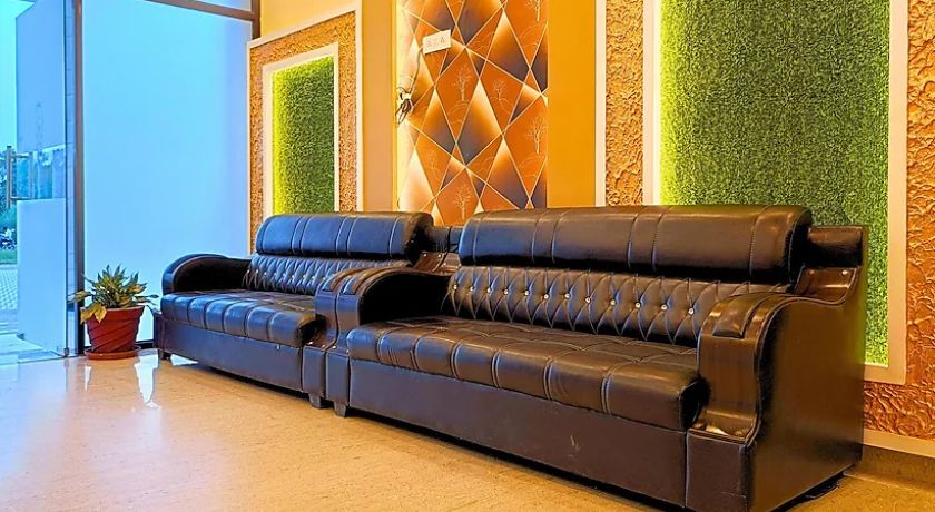 Trayamb Inn By Asapian Hotels Ayodhya [Elegant Interior Design Of The Reception At Trayamb Inn Ayodhya]